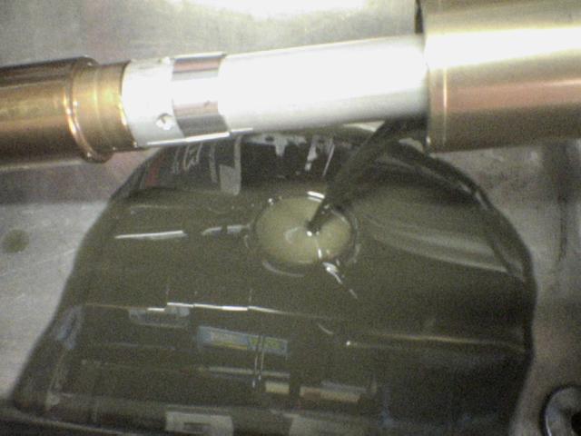 フロントフォーク オーバーホールの流れ / オイル抜き